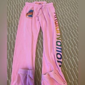 Aviator Nation pink sweatpants
